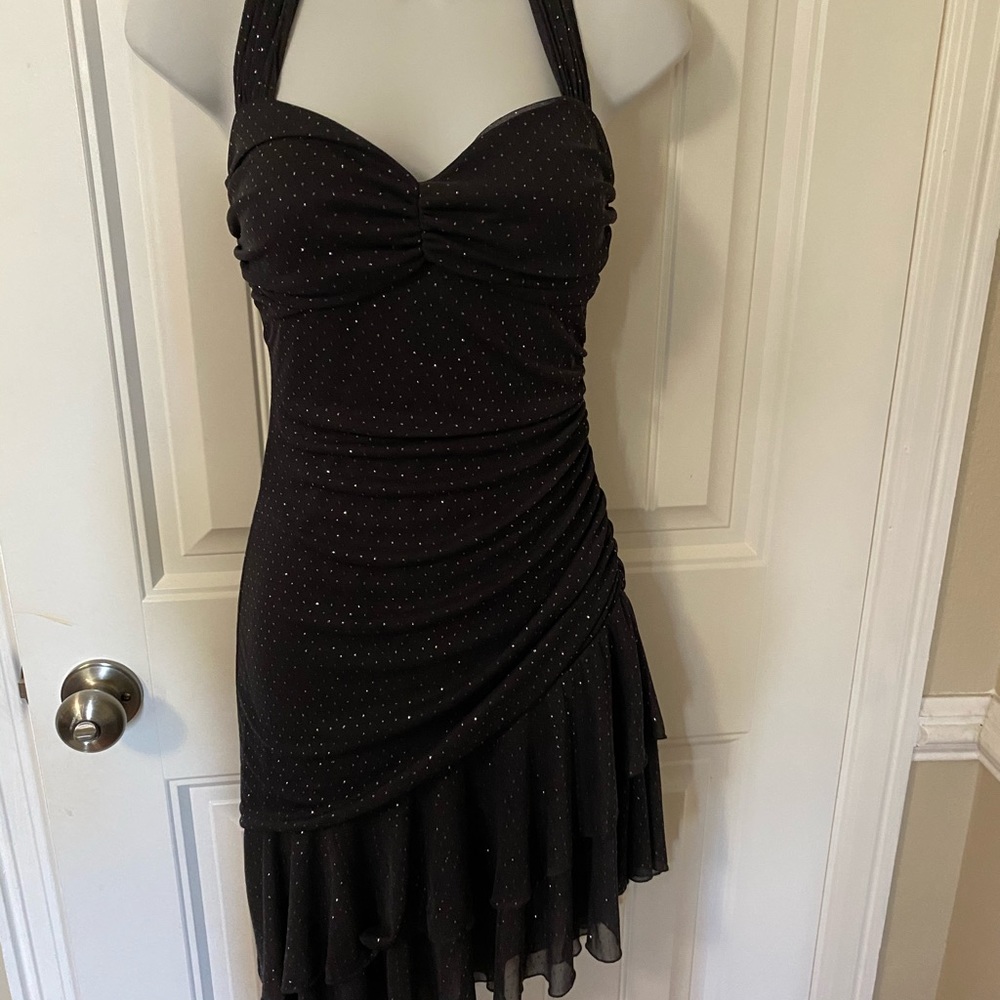 My Michelle black halter dress